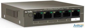 Коммутатор Tenda Tef1105p-4-63w 5port 10/100m