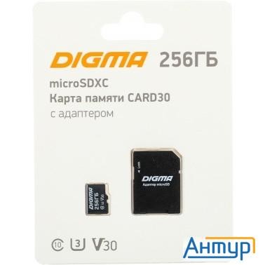 Micro Securedigital 256gb Digma Card30 + Adapter (1845101) Class10
