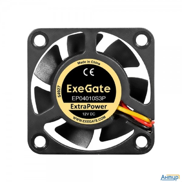 Exegate Ex295217rus Вентилятор 12В Dc Exegate Extrapower Ep04010s3p (40x40x10 мм, Sleeve Bearing (по