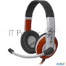 Наушники Defender Warhead G-120 красный + белый, кабель 2 м