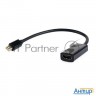 Переходник Minidisplayport - Hdmi, Cablexpert A-mdpm-hdmif-02, 20m/19f, кабель 15см, черный, пакет