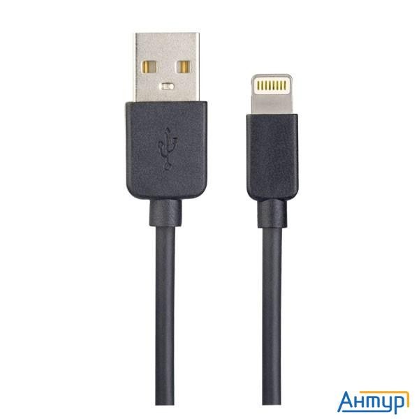 Perfeo Кабель для Iphone, Usb - 8 Pin (lightning), черный, длина 1 м., бокс (i4603)