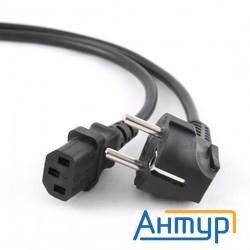 Кабель питания Gembird 1.4м, черный, с заземлением, без пакета