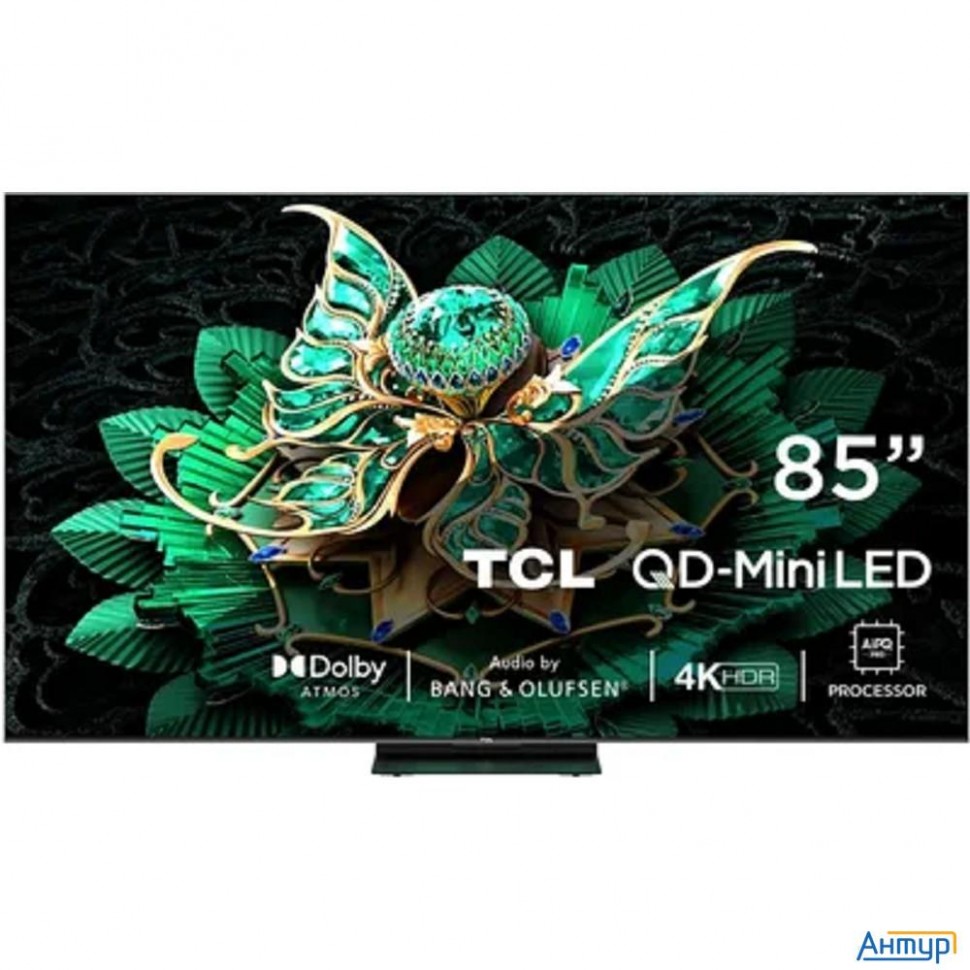 Tcl 85" 85c7k Qd-mini Led Frameless черный 4k Ultra Hd 144hz Memc Dvb-t Dvb-t2 Dvb-c Dvb-s Dvb-s2 Us