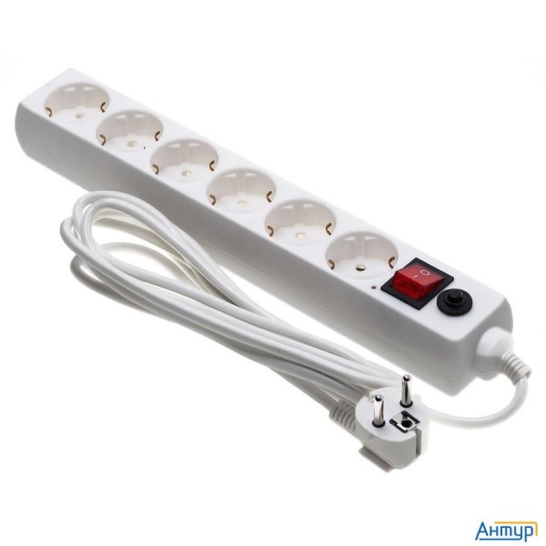 Buro Сетевой фильтр, 6 розеток, 3 метра, (600sh-16-3-w), белый (коробка) (475257)