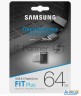 Флеш накопитель 64gb Samsung Fit Plus, Usb 3.1, 300 Mb/s