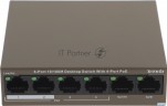Коммутатор Tenda Tef1106p-4-63w 6port 100m 4poe