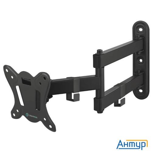 Onkron Basic R4 чёрный Для телевизоров диагональю 10"-27" Максимальная нагрузка: 25 кг Vesa: 75х75,