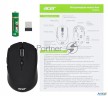 Мышь Acer Omr050 черный оптическая (1600dpi) беспроводная Bt/radio Usb (8but)