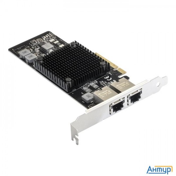 Exegate Ex292507rus Сетевой адаптер Exegate Exe-x550-t2 (pci-e X8 V3.0, порты 2xrj45 (медные), 10gb/