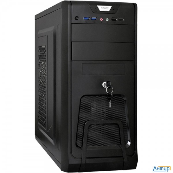 Exegate Ex283218rus Корпус Miditower Exegate Cp-603ub Black, Atx, <cp500w, 80mm>, 2*usb+2*usb3.0, Au