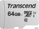 Флеш карта Microsd 64gb Transcend Microsdxc Class 10 Uhs-i U1, (без адаптера), Tlc