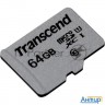Флеш карта Microsd 64gb Transcend Microsdxc Class 10 Uhs-i U1, (без адаптера), Tlc