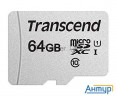 Флеш карта Microsd 64gb Transcend Microsdxc Class 10 Uhs-i U1, (без адаптера), Tlc