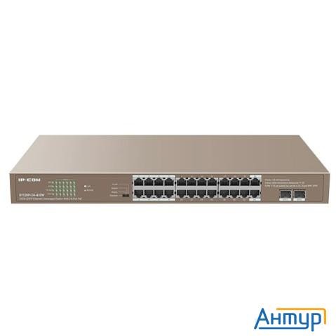 Ip-com G1126p-24-410w Коммутатор Poe неуправляемый 24-ports 10/100/1000 Base-t + 2-port 1000 Base-x