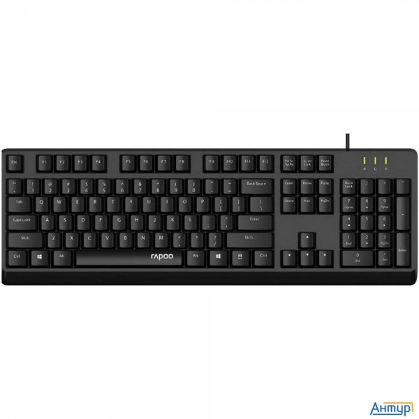 Клавиатура Rapoo, Nk1900, Usb, Чёрный