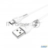 Usb кабель Type-c/ Hoco Hc-10512 X37/ 1m/ 2.4a/ White