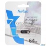 Флеш Диск Netac U278 64gb  Nt03u278n 064g 20pn , Usb2.0, металлическая матовая