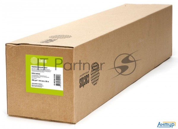 Холст Cactus Cs-mc260-61030 610мм-30м/260г/м2/белый матовое синтетика для струйной печати втулка:50.