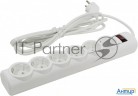 Сетевой фильтр Defender Dfs 153 3 м, белый, 6 розеток