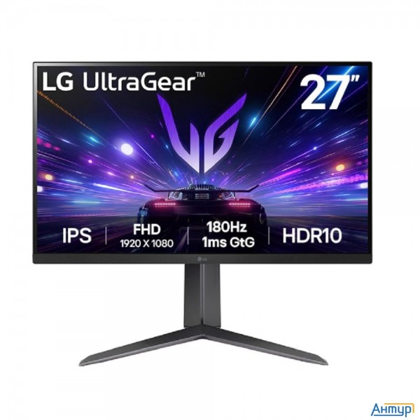 Lcd Lg 27" 27gs65f-b Ultragear черный {ips 1920x1080 180hz 1ms Hdmi Displayport Has Pivot} [27gs65f-