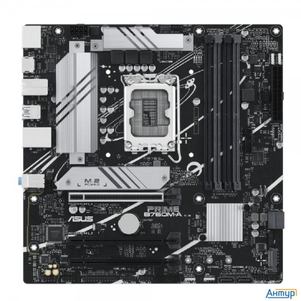 Asus Prime B760m-a-csm (socket 1700, Matx, 4xddr5(128gb), Dp/2*hdmi, 3xpcie 4.0x16, 4xsata 6gb/s,  2