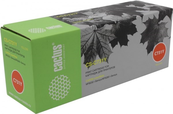 731y Cactus Картридж Cs-c731y желтый для Canon Laserbase Mf8230 I-sensys/mf82