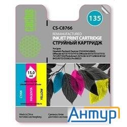 C8766he_cactus Картридж (cs-c8766) №135  (трехцветный) для Deskjet 5743/6543/6843,6213/7313/7413