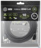 Кабель аудио-видео Cactus Cs-hdmi.1.4-10 Hdmi (m)/hdmi (m) 10м. Позолоченные контакты черный