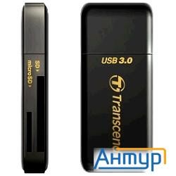Usb 3.0 Multi-card Reader F5 All In 1 Transcend [ts-rdf5k] Black