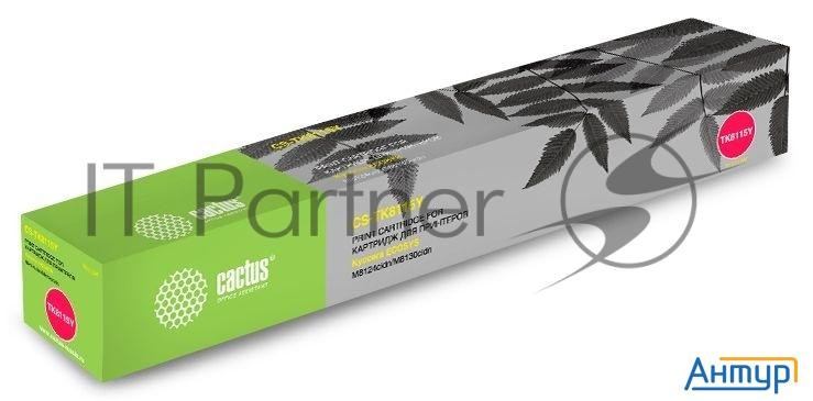 Тонер Картридж Cactus Cs-tk8115y желтый (6000стр.) для Kyocera Mita Ecosys M8124cidn/ M8130cidn