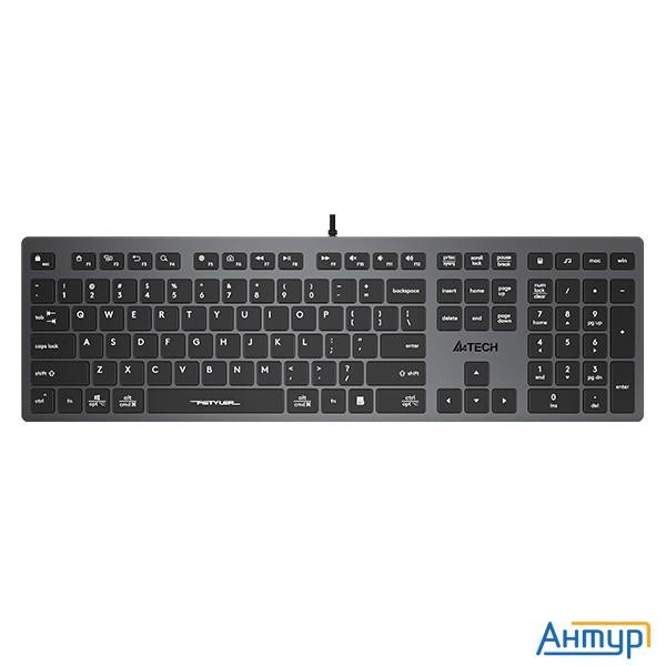 Клавиатура A4tech Fstyler Fx50 серый Usb Slim Multimedia (fx50 Grey) [fx50 Grey]