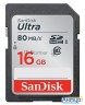 Флеш карта Sdhc 16gb Class10 Sandisk Sdsdunc-016g-gn6in Ultra 80