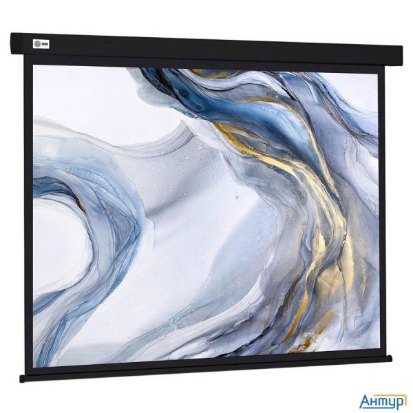 Экран Cactus 180x180см Wallscreen Cs-psw-180x180-bk 1:1 настенно-потолочный рулонный черный