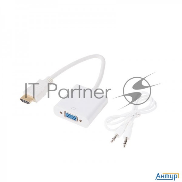 Переходник штекер Hdmi - гнездо Vga, провод + шнур стерео 3,5 мм  Rexant