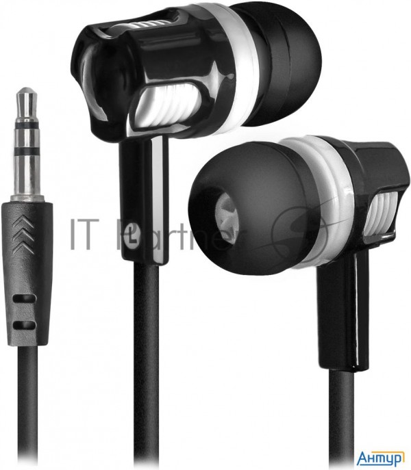 Наушники Defender Наушники вставки Basic 609 черный + белый 63609