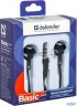Наушники Defender Наушники вставки Basic 609 черный + белый 63609