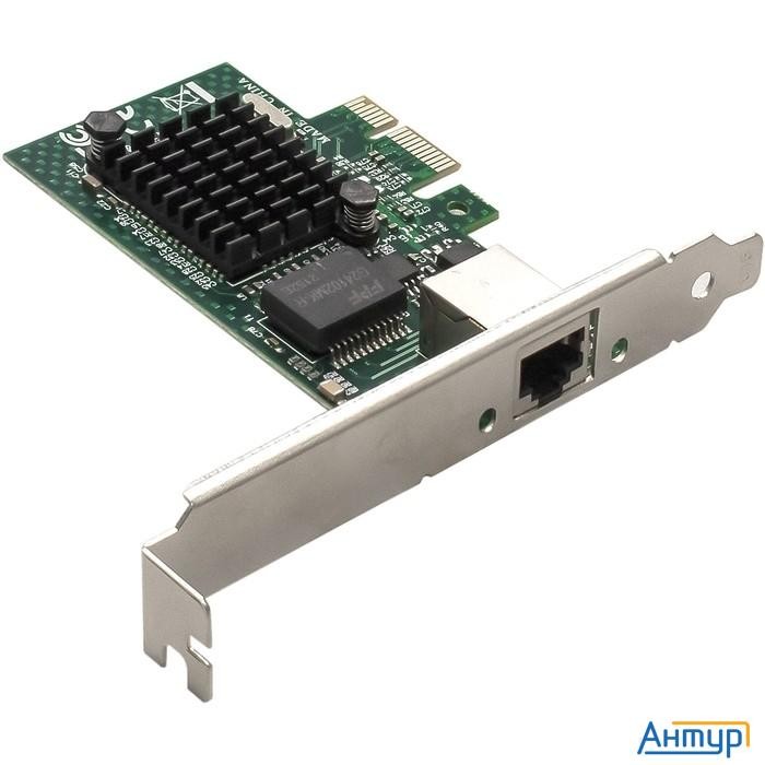 Exegate Ex293451rus Сетевой адаптер Exegate Exe-bcm5721 (pci-e X1, порт 1xrj45, 10/100/1000mbps, Gig