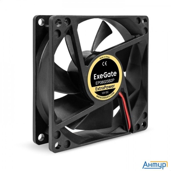 Exegate Ex295239rus Вентилятор 12В Dc Exegate Extrapower Ep08025b2p (80x80x25 мм, 2-ball (двойной ша