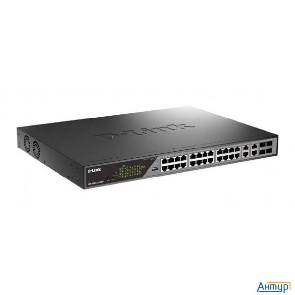 D-link Dss-200g-28mpp/a1a Настраиваемый L2 коммутатор с 24 портами 10/100/1000base-t и 4 комбо-порта