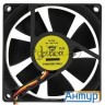Вентилятор Gembird Fancase/ball-3100, 80x80x25, подшипник, 3 Pin, провод 30 см, 3100 об/мин