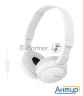 Гарнитура мониторы Sony Mdrzx110apw.ce7 1.2м белый проводные (оголовье)