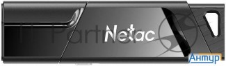 Флеш Диск Netac U336s 128gb  Nt03u336s 128g 30bk , Usb3.0, пластиковая с защитой от записи
