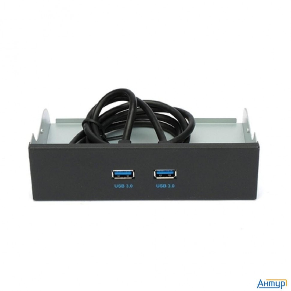 Планка Usb 3.0 на переднюю панель 5.25" Gembird, 2 порта Usb (fp5.25-usb3-2a)