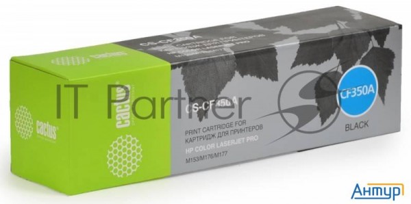 Тонер-картридж Cactus Cs-cf350a черный (1300 стр.) для Hp M176/m177