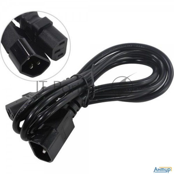 Кабель монитор-компьютер (ups->уст-во) Exegate Special Ec-1,8s (С13->С14) 3*0.5, Cca, 1.8м