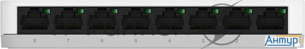Неуправляемый коммутатор D-link Dgs-1008a/f1a с 8 портами 10/100/1000base-t {20} (465291)