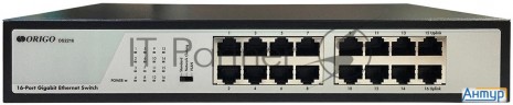 Коммутатор Origo Unmanaged Switch, 16x1000base-t, 19 Rackmount Kit