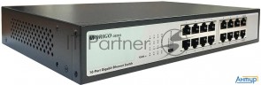 Коммутатор Origo Unmanaged Switch, 16x1000base-t, 19 Rackmount Kit