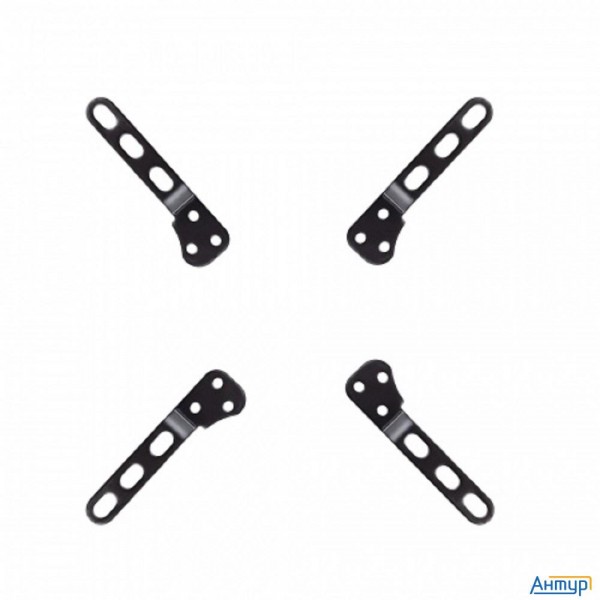 Kromax Adapter-200 Black,  Кр. стал. наст. для Tv 15"-42", Max 20 кг, Max Vesa 200x200 мм.